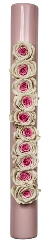 Infinity-Bloom BigTube – rosa/vit-rosa – 65 x 7,5 cm