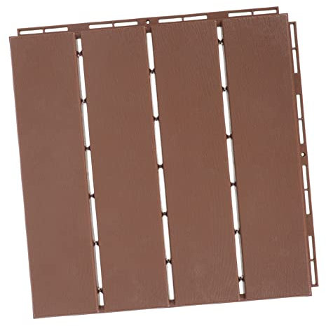 NUOBESTY Pavimento Pratico in Legno-plastica Pavimento Giunzioni Per Balconi Anticorrosione Sicuro e Durevole Per Giardino Esterno Cortile e Altri Luoghi