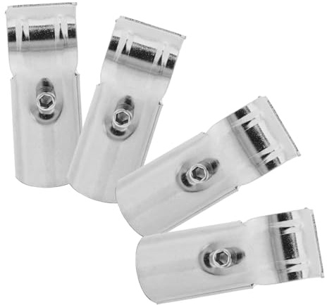 iplusmile 4 pezzi Morsetti Inossidabile per Connettori Resistenti per Recinzioni Maglia e Accessori Serra Installazione Facile Attrezzi Fissaggio e Versatile per Giardinaggio e Allevamento