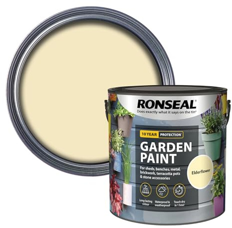 RONSEAL RSLGPEF25L GPEF25L Garden Paint Elderflower 2.5 Litre