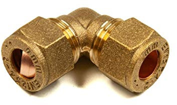 8mm Compression Elbow 90 Degrees Brass Plumbing Pipe Fitting Thunderfix