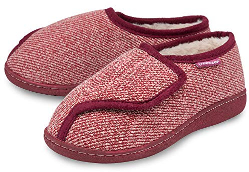 DUNLOP Dolly Ladies Slippers - Red - UK 3