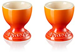 Le Creuset Stoneware Footed Egg Cups, Set of 2, 9 g, 5.3 x 5.3 x 5.9 cm, Volcanic, 79064000900000