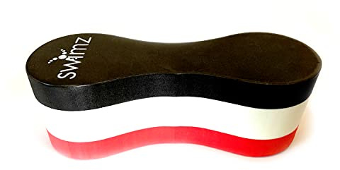 Swimz Junior club Pull Buoy - Black/White/Red - Technique & Body Alignment Training Aid