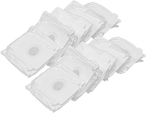 vhbw 10x Staubsaugerbeutel kompatibel mit iRobot Roomba J7-Serie, S9-Serie Staubsauger - Mikrovlies, 15,2cm x 12,6cm Weiss