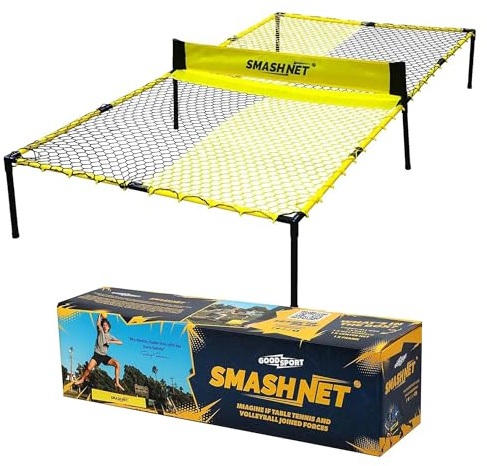 Vivere SMASHNET Portable Hybrid Volleyball and Table Tennis Net Game Set
