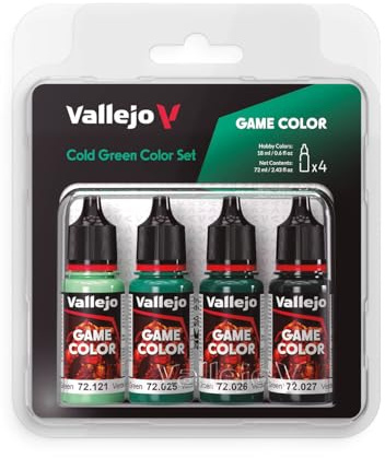 Vallejo AV Game Color Set - Cold Green Colors (x4)