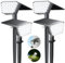 FIFlying Solarlampen für Außen Garten, 4 Stück 7000K Kaltweiß Solarstrahler, Solarleuchte mit IP67 Wasserdicht, 3 Beleuchtungsmodi, für Außen, Garten, Rasen, Anlage, Statue, Hof, Wege