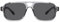 Pro Acme Classic Square Frame Sonnenbrille, Double Bridge 70s Vintage Sonnenbrille für Männer und Frauen(Transparentes Grau)