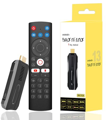 BOXPUT R3 TV Stick, Android 13 TV Stick, 2G 16G 4K Max Streaming Gerät, Dual WiFi6 2.4G/5G BT5.0 8K Decodierung TV Stick, mit Bluetooth Sprach Infrarot Isolation Fernbedienung