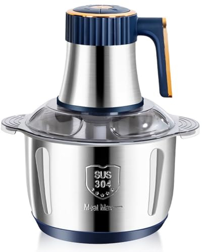 yasoe Picadora de Carne Eléctrica 5L Trituradora de Alimentos Multifunción Vegetal Fruta Procesador de Alimentos Picadora Máquina de Cocina Enchufe de la UE