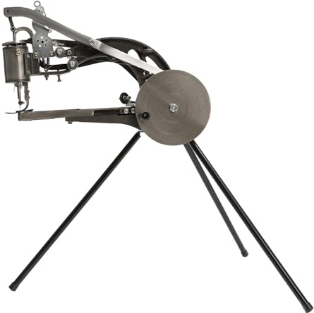JUDEMII Machine à coudre manuelle avec pince de serrage à aiguilles, machine à coudre pour réparation de chaussures, avec pieds antidérapants, réparation manuelle pour nylon, soie et fil de coton