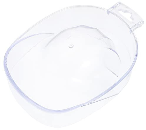 NOLITOY Cuenco Para Remojar Uñas Acrílico Transparente Profundo Para Manicura Profesional Cuidado De Cutículas Uso Salón y Hogar 1 Unidad