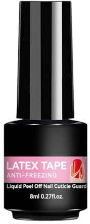 Nail Polish Barrier - 8ml Fast Dry Easy Peel Off Liquid Tape, Cuticle Guard & Latex Base Coat, Free Manicure Protector, Accessories Category, Travel Size For Business Trip