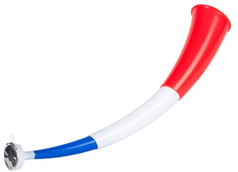THE REPLICANT Corne de Supporter France Tricolore - Trompette de Stade Bleu Blanc Rouge Rétractable - Accessoire de Fête et Stade Télescopique - Idéal Football, Rugby et Célébrations