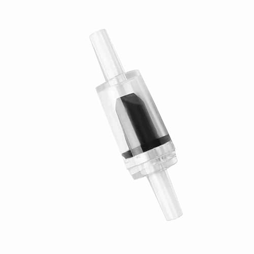 ZAICOLER 10Pcs Preventive Non-Return Check Valve Aquarium Oxygen Pump Safety Valve for Fish Tank White Plastic (Transparent Black)