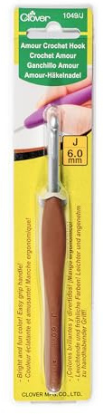 Clover 1049/J Amour Crochet Hook: 6.0mm, Other, Multicoloured, 6mm
