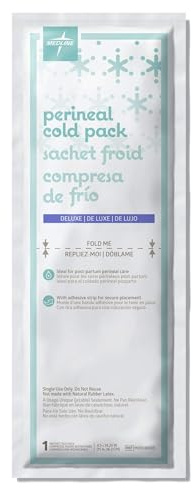 Medline Premium Perineal Cold Packs for Postpartum Care with Adhesive Strip (24 Count) Each Absorbent Pad is 4.5 x 14.25 Perfect for your After Delivery Postpartum Essentials Kit