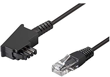 Goobay 51234 TAE-F auf RJ45 Kabel für DSL/ADSL/VDSL-Router