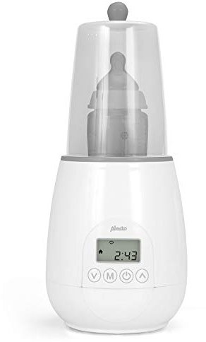 Alecto BW700 - Calienta biberones automático - Calentador digital de biberones exprés - Esterilizador 3 minutos - Función de ahorro de calor