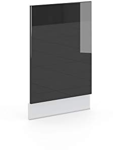 Vicco Frontblende Fame-Line, Anthrazit Hochglanz/Weiß, 45 cm ohne Arbeitsplatte