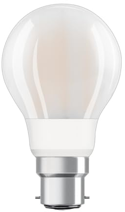 LEDVANCE Smarte LED-Lampe mit Wifi Technologie, Sockel B22d, Dimmbar, Warmweiß (2700K), Birnenform, Matt, Ersatz für herkömmliche 60W-Glühbirnen, steuerbar mit Alexa, Google & App, 1er-Pack