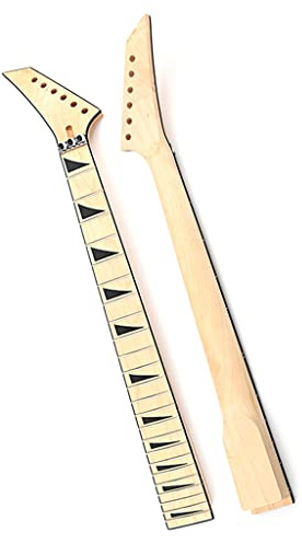 Ogdni E-Gitarrenhals, 24 Bünde, 64 cm, Ahorn-Griffbrett, Sicherungsmutter Ersatz für Jackson Style
