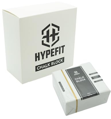 Hypefit Bloc de magnésium 80 g (8 unités) | Magnésium / Craie / Chalk | Pour entraînement de préhension, escalade, gymnastique, kettlebell, fitness