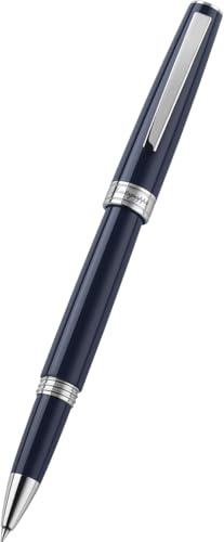 Montegrappa Tintenroller Armonia aus Edelstahl in der Farbe Dark Blue, ISA1RRAD