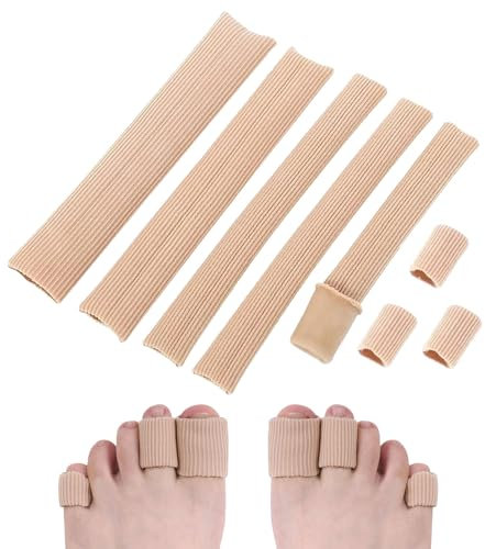 3 Stück Zehenschutz,Silikon Zehenschutz,Zehenschutz Silikon,Zehenkappen Zehentrenner,Zehenschutz Separator,Schlauchbandage Druckschutz, Für Hühneraugen Schwielen Daumenvalgus Zehenschutz