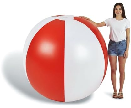 Dozer Pallone gonfiabile gigante XXL 300 cm circonferenza – Pallone da spiaggia enorme per bambini e adulti – Ideale per piscina, giardino ed eventi, festival, festa di compleanno giocattolo estivo