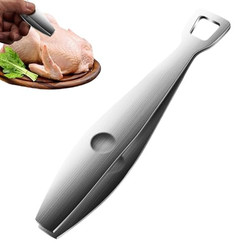Pinze Per Lische - Strumento Professionale Di Rimozione Robusto | Pinza Cucina Acciaio E Spennellatrice Pollame | Per Disossare Pesce, Preparare Il Pollo E Le Carni, Facile Da Pulire E Impugnare