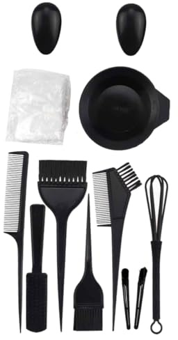 Ipetboom Kit de Teinture Capillaire 12 Pièces Brosses et Bols Mélangeurs pour Coloration Cheveux Professionnels Maison Salon