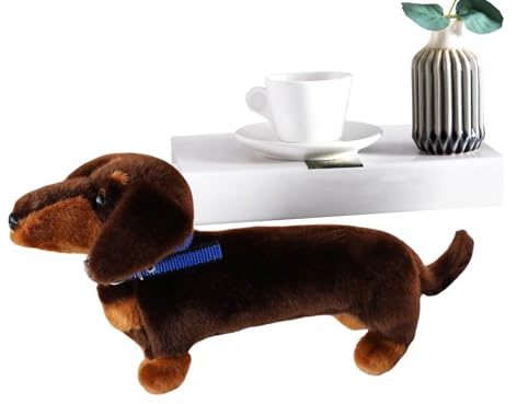 Xmccvt Peluche de Teckel,Jouet en Peluche Chien à Câliner en Forme de | Jouet Animal Doux Et Câlin pour Le Coucher | pour Chambre d'enfant Maison Bureau Canapé Lit Salle de Jeu Voiture Anniversaire