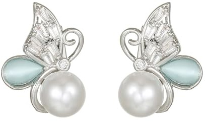 Ldabrye Elegante Regalo Auricolare Clip Dell'orecchio Miglioramenti con Farfalla Forma Zircone Design Charms per Freeclip 1 o 2 Daily Elegante U Ear Jewelry