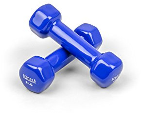 Trenas vinylhantlar, ett par – 0,5–10 kg/st Blue - Each 1.00 kg