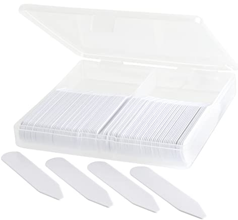100 Plastic Collar Stays 2.2 inches For Men Shirts