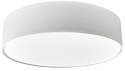 Lindby Textil Deckenleuchte rund 50 cm, Deckenlampe Stoff cremeweiß 3x E27 max. 11W ohne Leuchtmittel Schlafzimmerlampe Wohnzimmerlampe