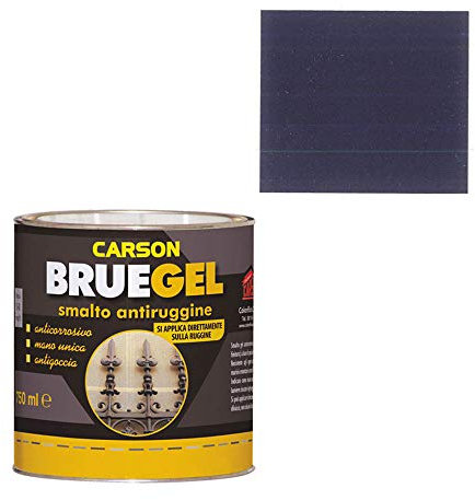 Colorificio Carson Bruegel Smalto Antiruggine Anticorrosiva Per Ferro Vernice Mano Unica Uretanico (RAL 7024 - GRIGIO GRAFITE)