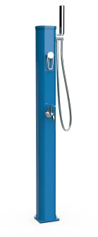 Formidra Recovera, Solardusche Jolly Go2 Ral5019 Blaues Capri, Garten, Wasserausrüstung und Gartenwerkzeuge, Grässeläume, Gartenschauer, DS-JG141-5019