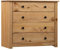 Coavain Sideboard Wohnzimmer 80x40x73 cm Massives Kiefernholz Kommode Schlafzimmer Reichlich Stauraum Beistellschrank Büro Platzierung von Büchern und Zeitschriften Leicht zu Reinigen Natur