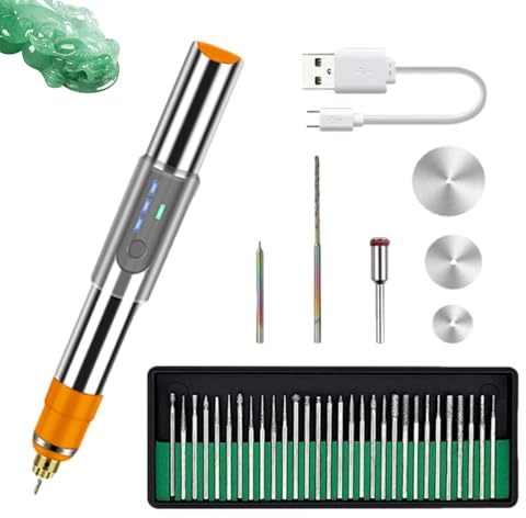penna incisore, penna incisore vetro | Penna per incisione strumento | Strumento rotante in metallo, kit penna incisione, strumento di incisione manuale per gioielli, legno,