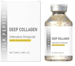 Ampolla lifting intensiva con péptidos de seda y colágeno: sérum facial antienvejecimiento coreano, que suaviza las líneas de expresión y es una esencia facial hidratante para una piel más joven,1pc
