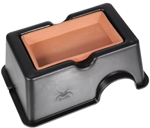 KJHBV Escondite para Reptiles Seguro y Resistente a Manchas, Cueva de Abs para Lagartos y Serpientes en Terrarios