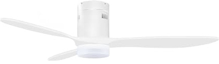 Orbegozo CP 174132 takfläkt med ljus | 132 cm | DC-motor | 35 W | 6 hastigheter | dimbar CCT LED (LED-lampa 18 W) | Ultra tyst | vinter/sommarfunktion