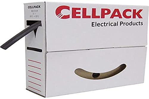 CellPack Schrumpfschlauch ohne Kleber schwarz 24mm 8mm Schrumpfrate 3:1 4m 127139