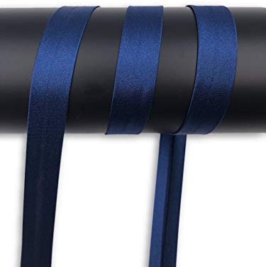 5 m Satin Schrägband Atlas 18mm breit (blau)