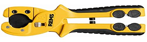 Rems Rohrschere ROS P 26/SW 35 (für Rohre bis bis ø 35 mm, Griff ergonomisch, Einhand-Bedienung, PTFE beschichtet, Rohrschneider für Schutzwellrohre bis ø 35 mm) 291242 R