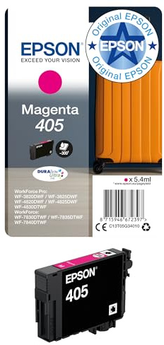 Epson 405 Magenta Suitcase Genuine, DURABrite Ultra Ink