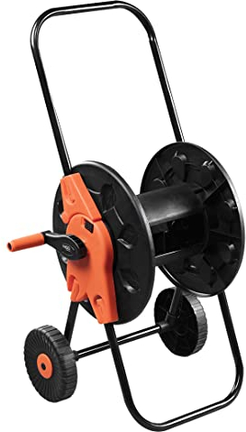 NEO TOOLS Garten Schlauchwagen bis 60 m Gartenschlauch (1/2) - Schlauchtrommel aus Hochwertigem Kunststoff (PP, ABS) | Verhindert Schlauchknicken, Stabil und Langlebig, Klappbarer Griff, Metallrahmen